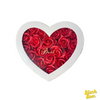 Caja de Corazón con Rosas de Jabón permanentes CON LUCES LED 🌹 ❤️