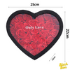 Caja de Corazón con Rosas de Jabón permanentes CON LUCES LED 🌹 ❤️